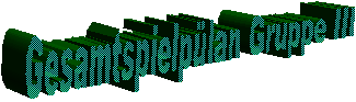 Gesamtspielplan Gruppe III